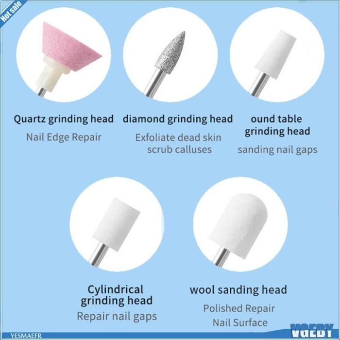 Ashata Electric Nail Drill Polish Drill Machine Set Manicura Pedicure Tool D OBF electrodomésticos lámpara