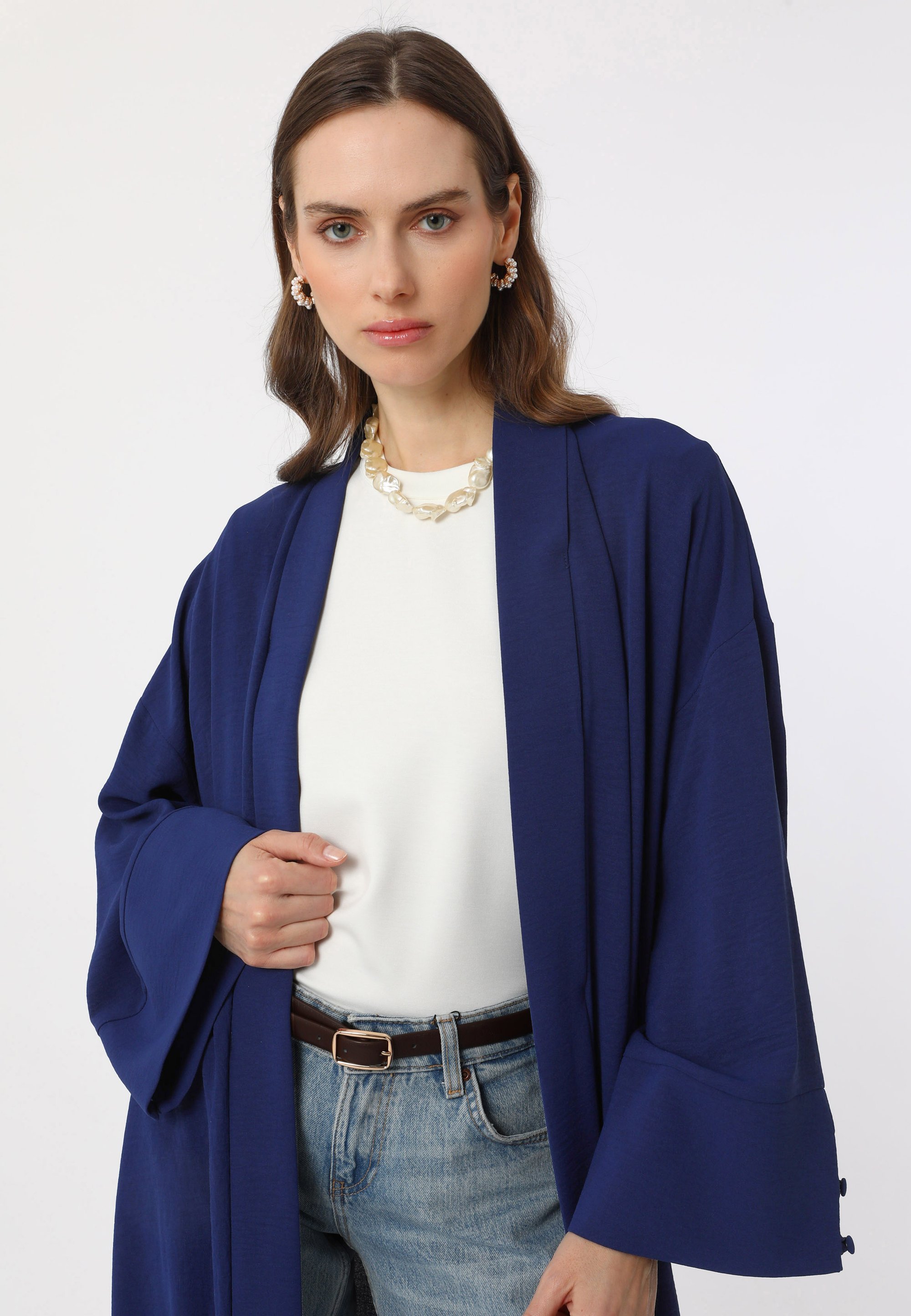 Modanisa ABAYA REFKA - Classic coat - blue