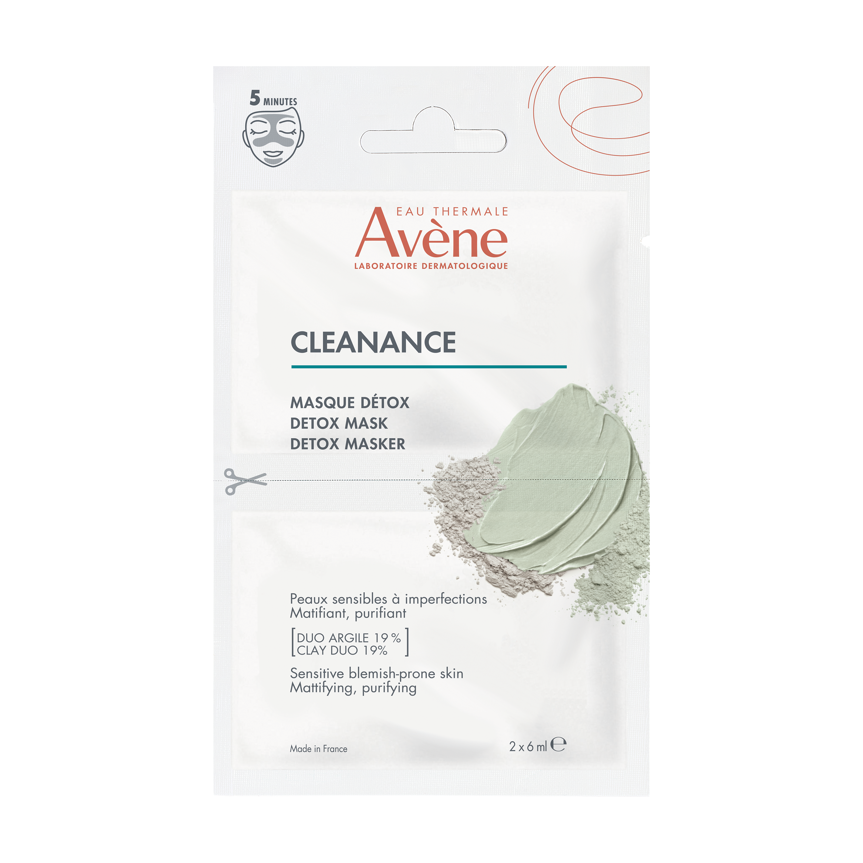 „Cleanance Detox“ kaukė Veido kosmetika iš vaistinės