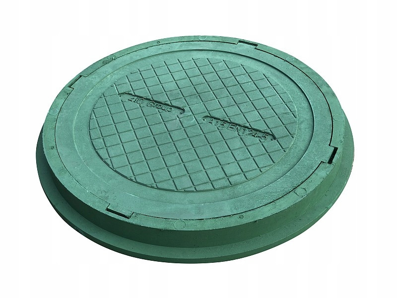 Pokrywa HD 80 Właz Szamba polimer GREEN zielona klapa do studzienki ogród