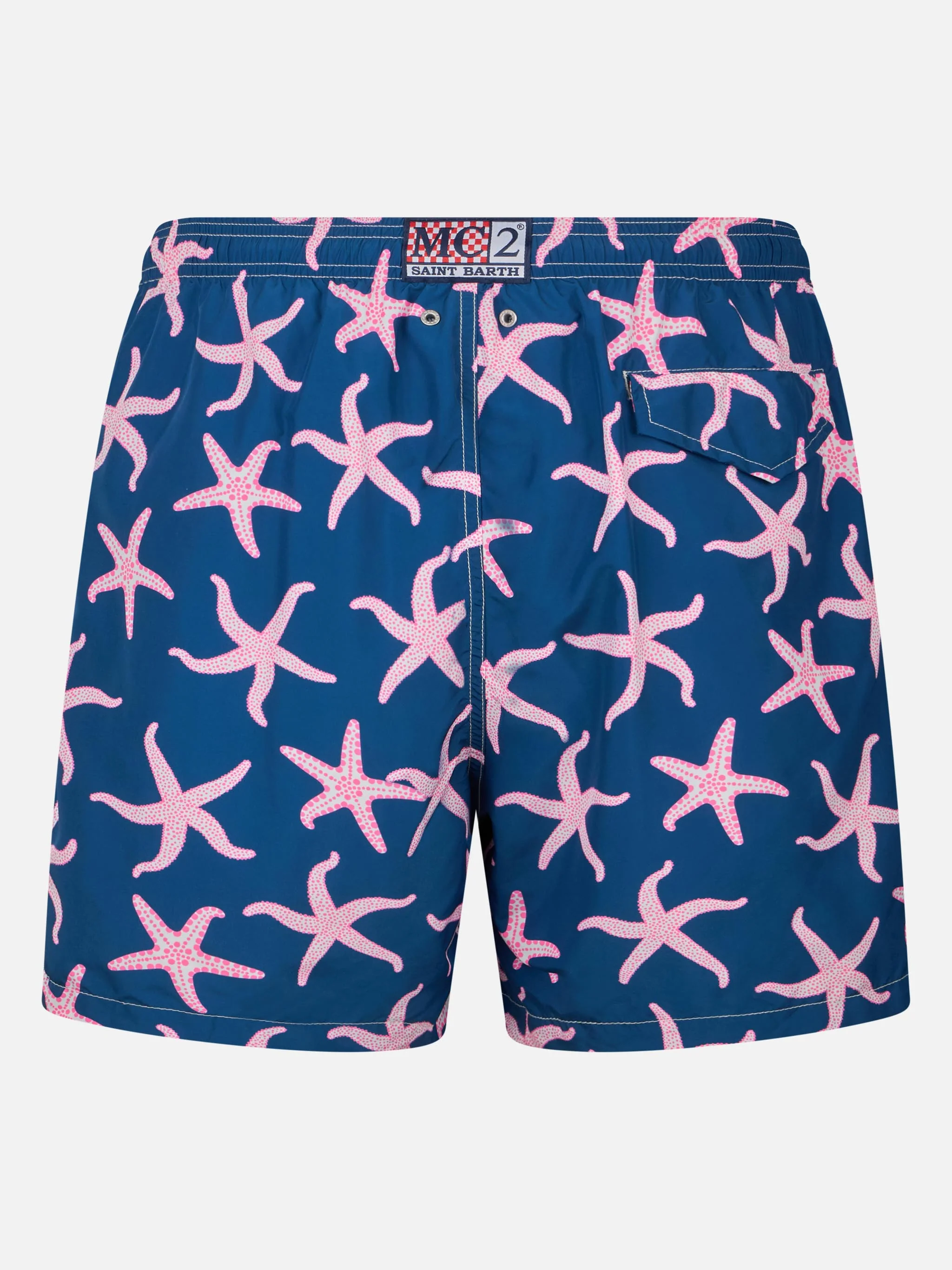 Costume da bagno da uomo in tessuto leggero Lighting con stampa stelle