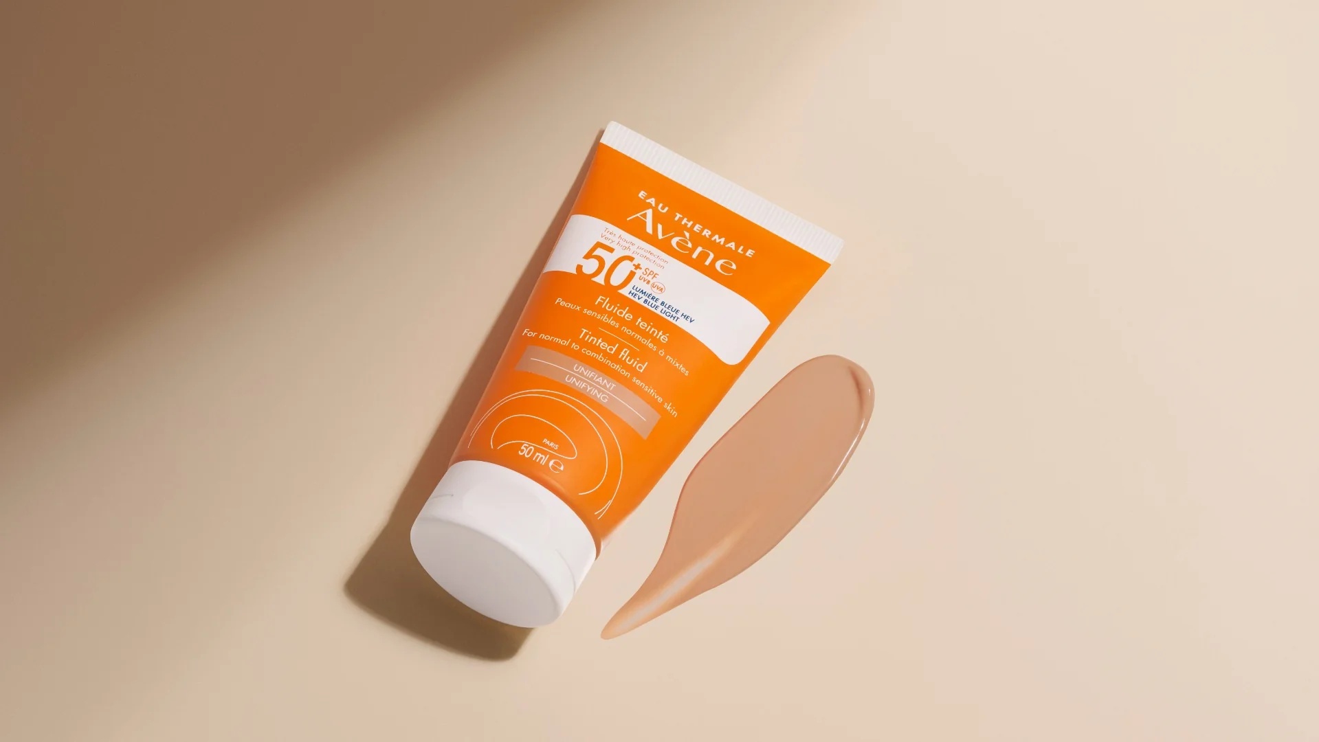 AVENE Avène Solar getöntes Gesichtsfluid LSF 50+ mit sehr hohem Schutz 50 ml