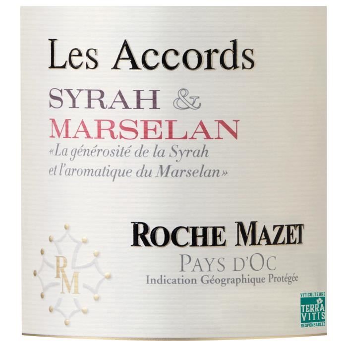 Les Accords de Roche Mazet 2023 Syrah & Marselan Pays d’Oc - Vin rouge de Languedoc