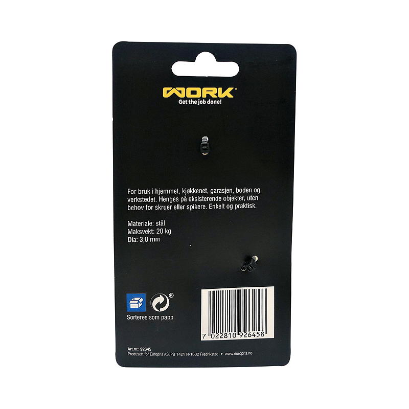 Arbets-S-krok 5-pack Stål, Arbete