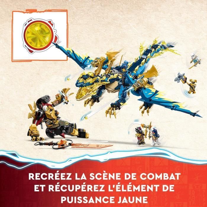 LEGO® NINJAGO 71796 Elementaire Draak vs. Robot van de Keizerin, Groot Speelgoed
