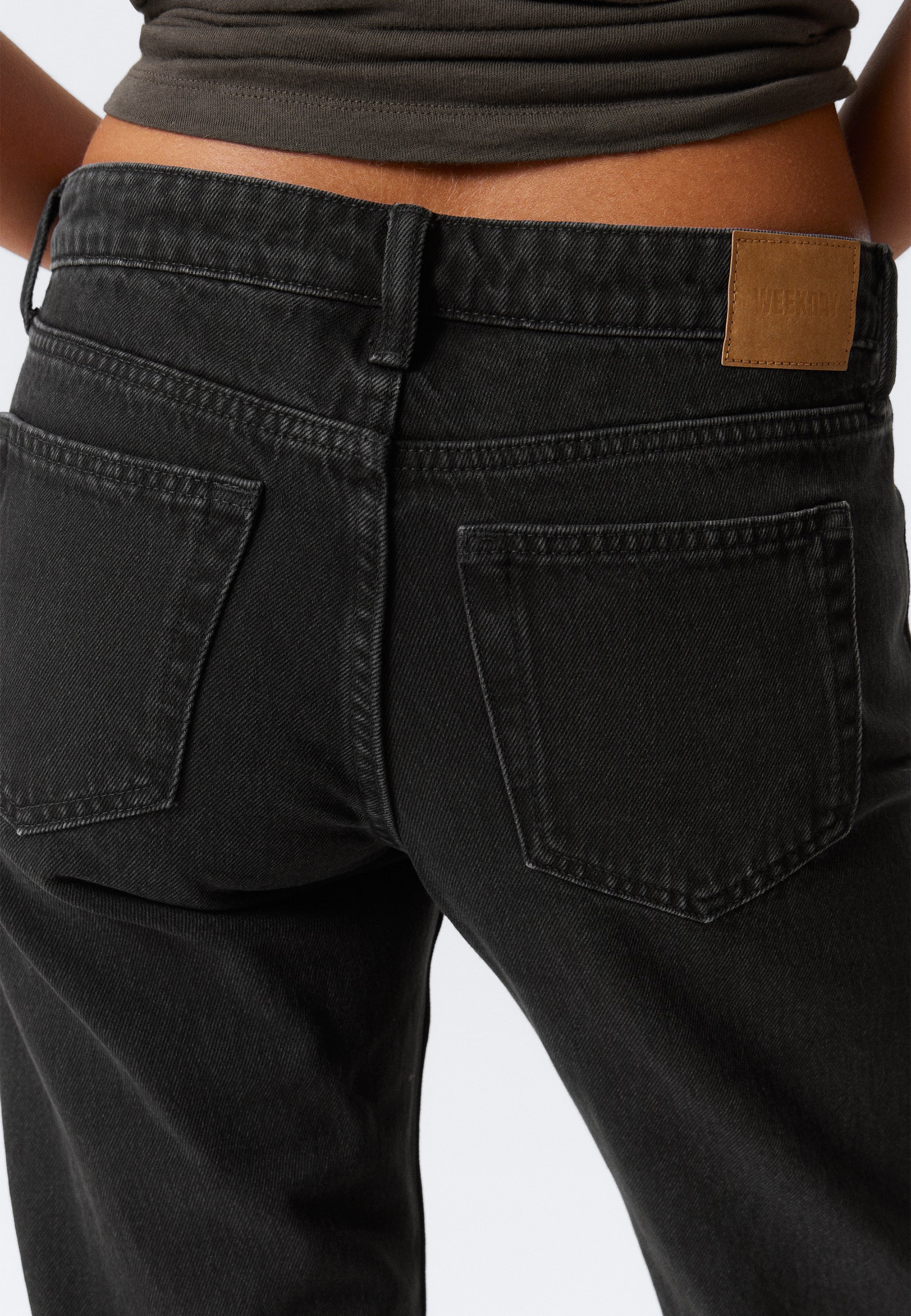 Jean droit ARROW LOW Weekday - Noir intense