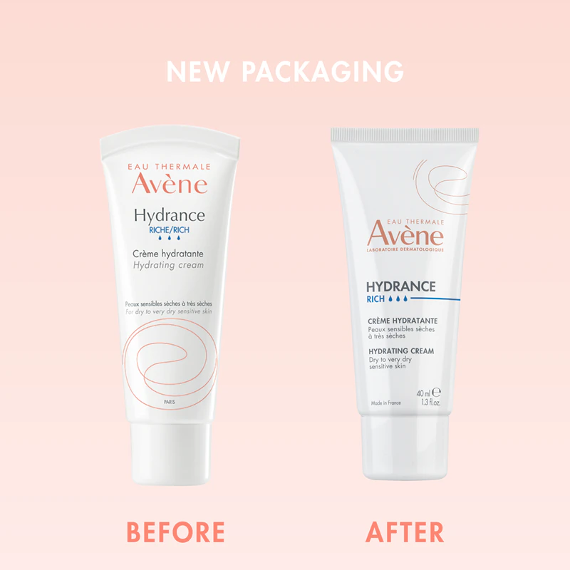 Hydratačný krém Avène Hydrance Rich Hydrating Cream pre suchú a veľmi suchú pleť