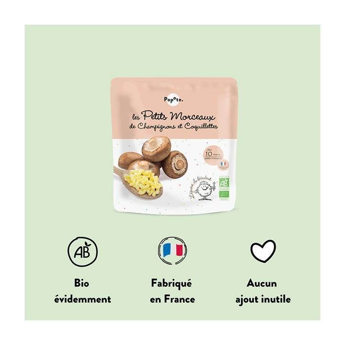 Popote kleine stukjes champignons (Coquillettes) 190 g