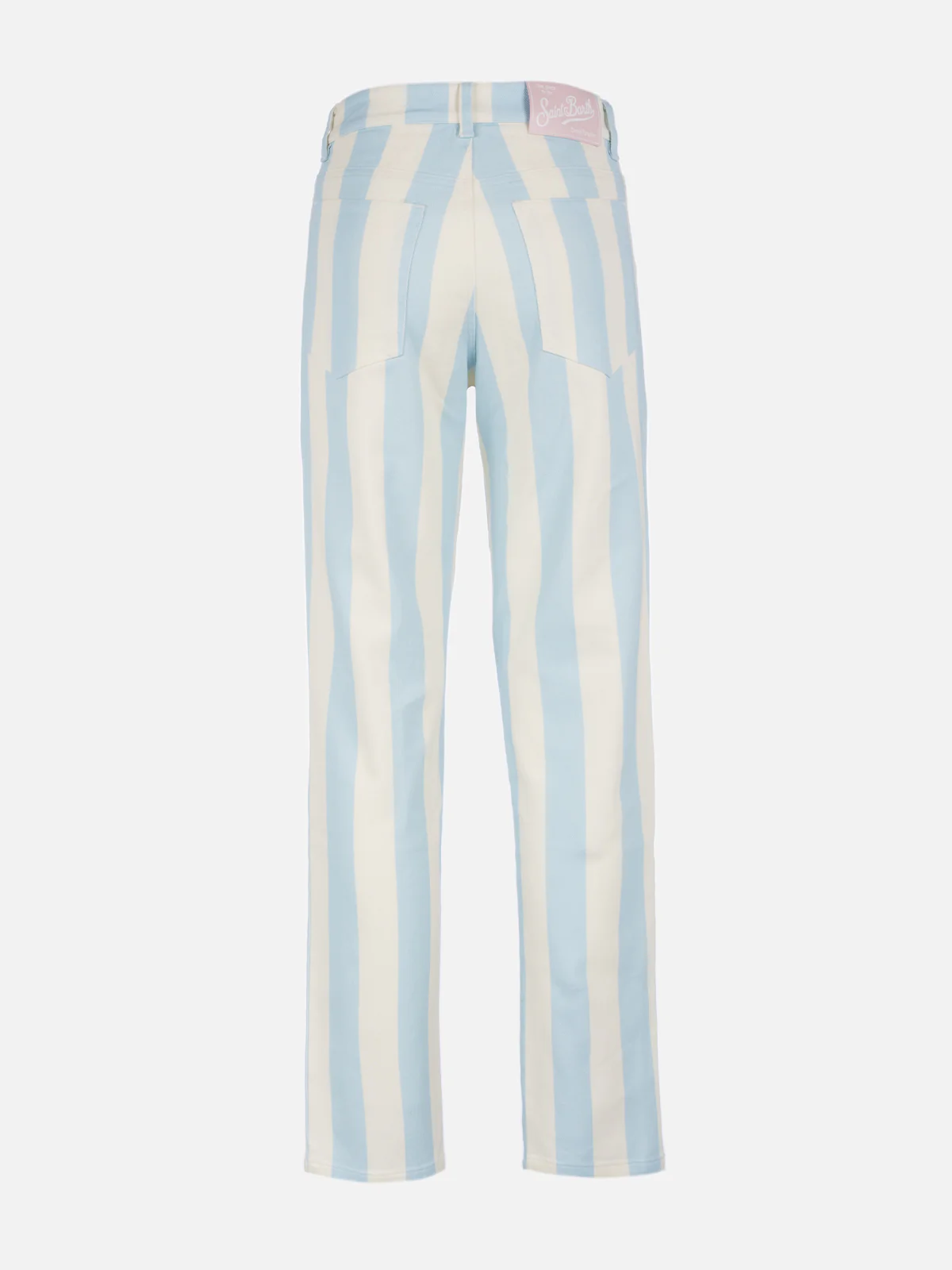 Belleville lichtblauwe gestreepte denim voor dames