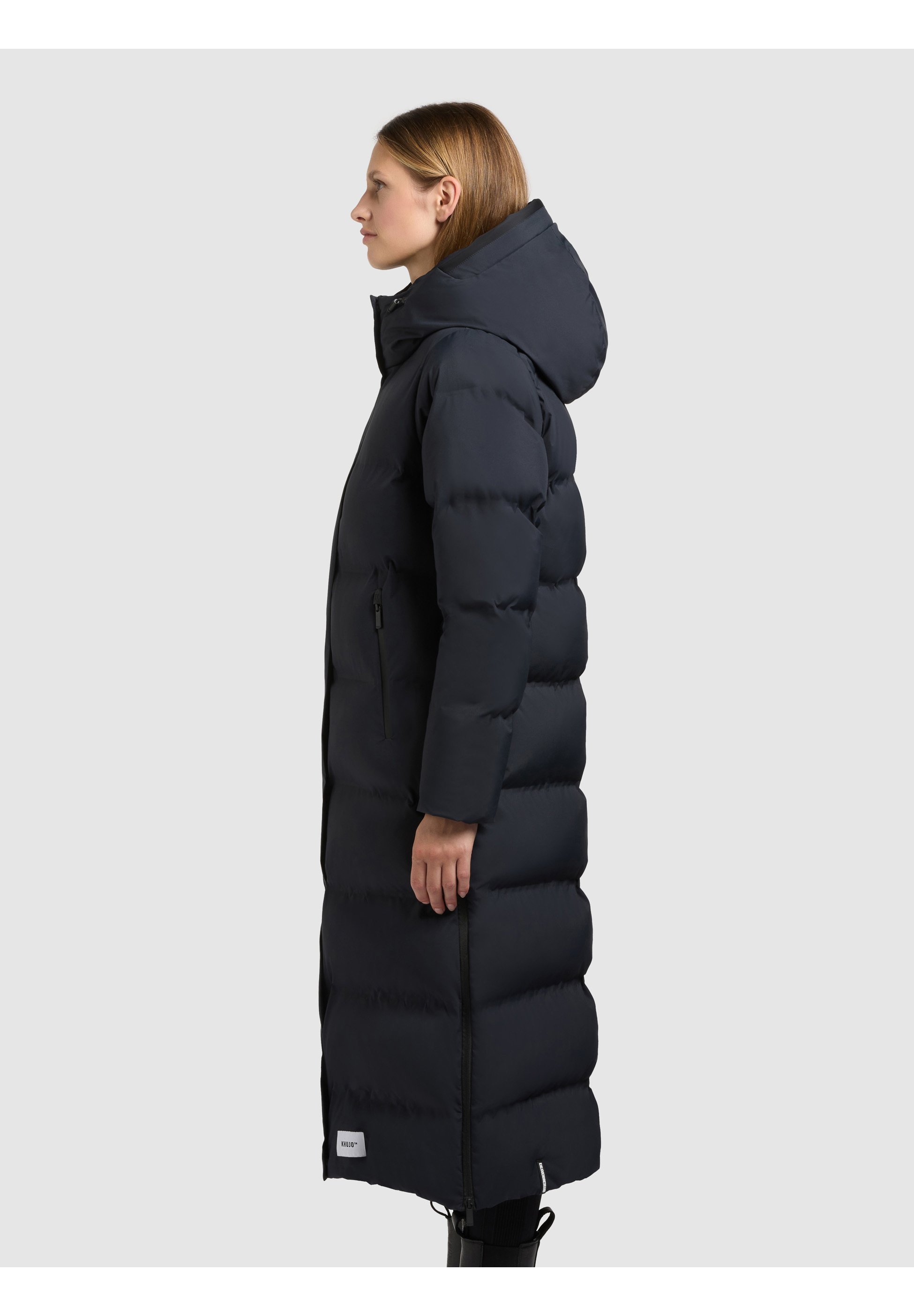 khujo MAYLA3 - Winterjas - port blauw