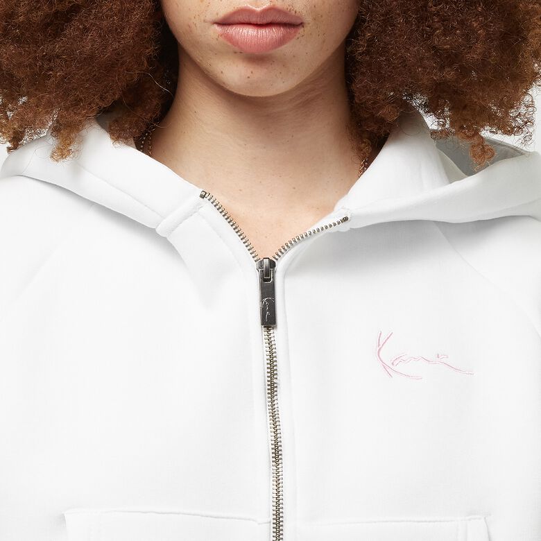 Chest Signature Crop Full Zip Hoodie