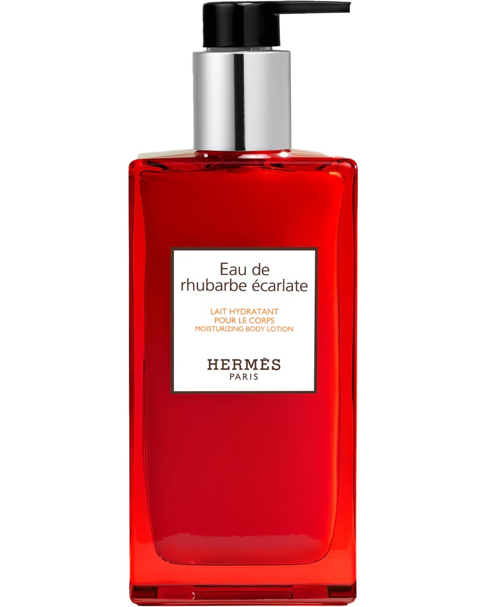HERMÈS Le Bain Eau de rhubarbe écarlate, lapte de corp hidratant