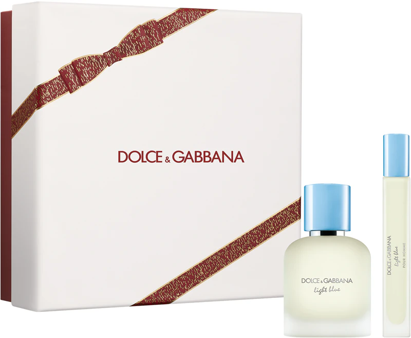 Conjunto de presente Dolce&Gabbana Light Blue Pour Homme EDT Mini para homens