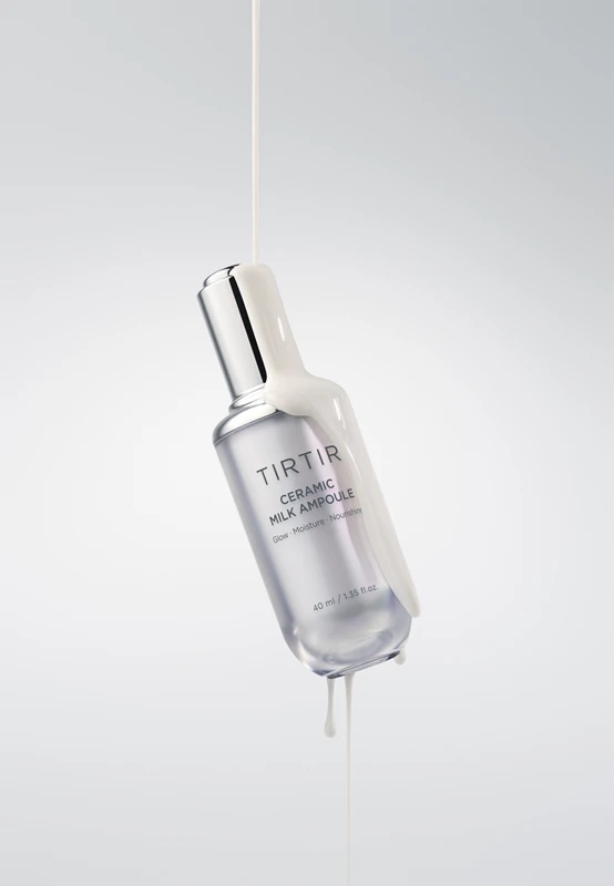 Vlažilni serum za obraz TIRTIR Ceramic Milk Ampoule z posvetlitvenim učinkom