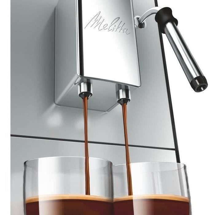 Máquina de café MELITTA Solo & Milk em grãos - Prata