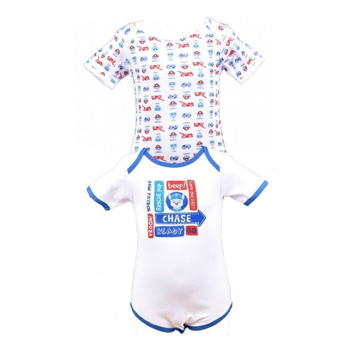 Babyrompertje met fantasie-licentie: Mickey, Minnie, Paw Patrol 100% katoen Er0311 Paw Patrol jongen