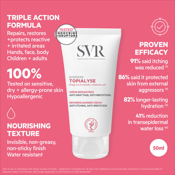SVR TOPIALYSE Schützende Anti-Wundreiben-Barrierecreme, 50 ml