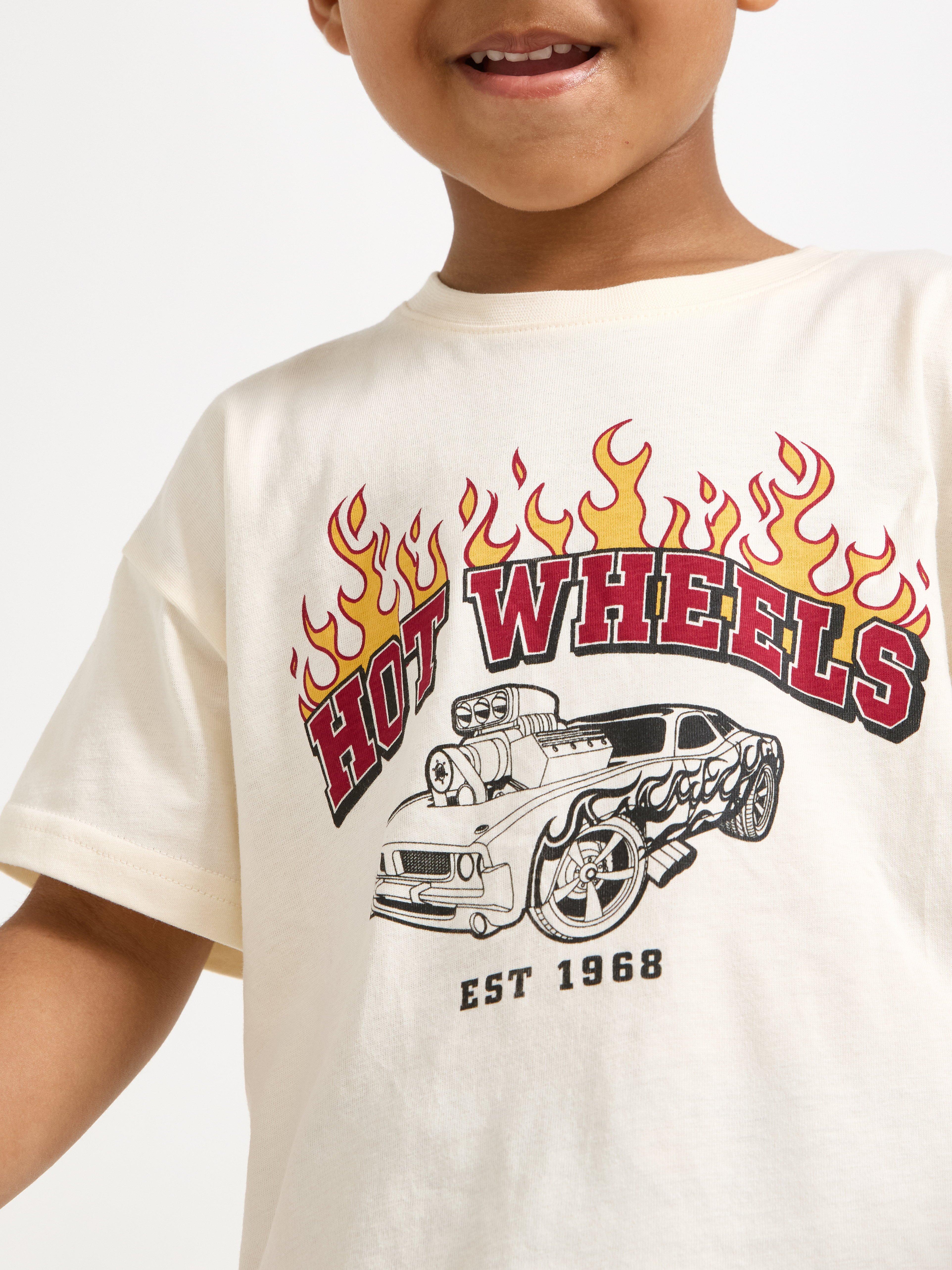 Bílé tričko Hot Wheels