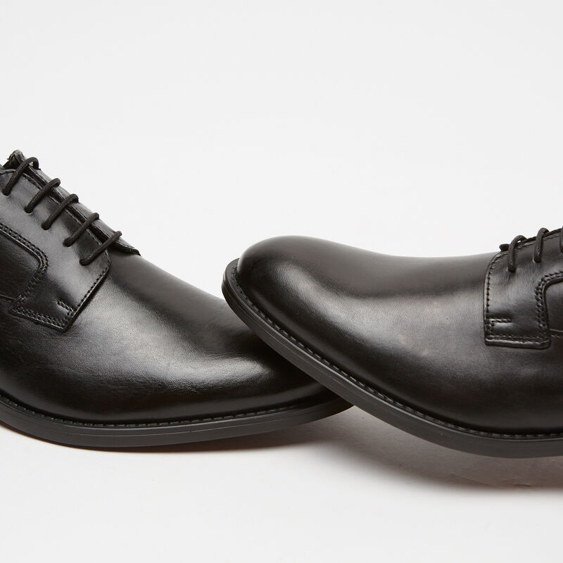 Męskie skórzane buty sznurowane