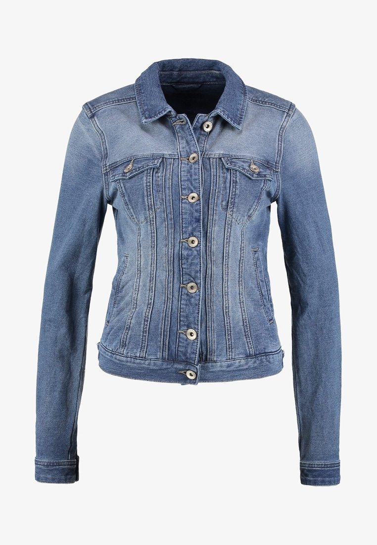 Cremefarbene Jeansjacke – Moonwashed