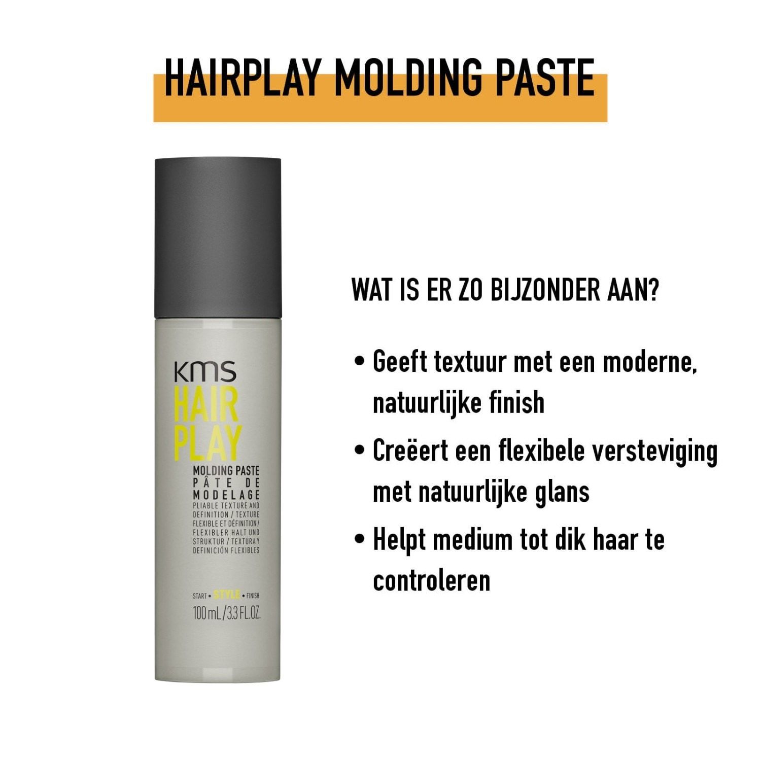 KMS plaukų formavimo kreminė pasta - 100 ml