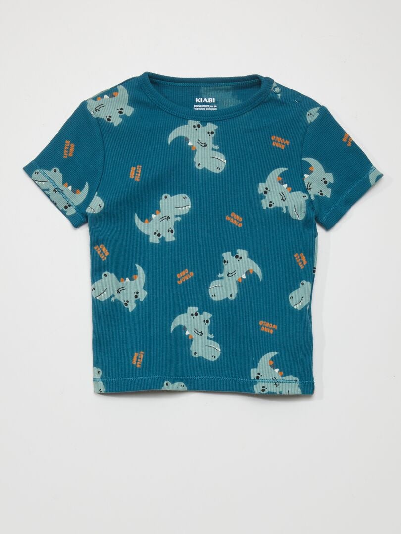 Completo pigiama t-shirt + shorts - 2 pezzi - VERDE