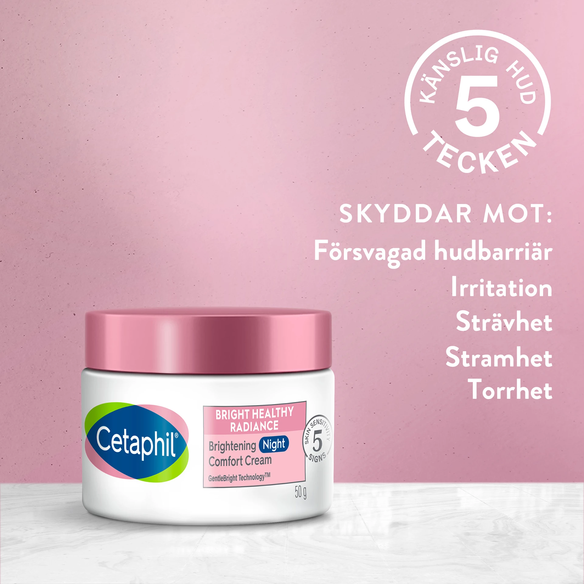Cremă de noapte iluminatoare Bright Healthy Radiance 50 g - Cetaphil