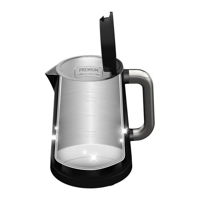 TEFAL KO854830 Electric Kettle 1 L, Stainless Steel Interior, 5 Temperature Settings, Keep Warm 30 min