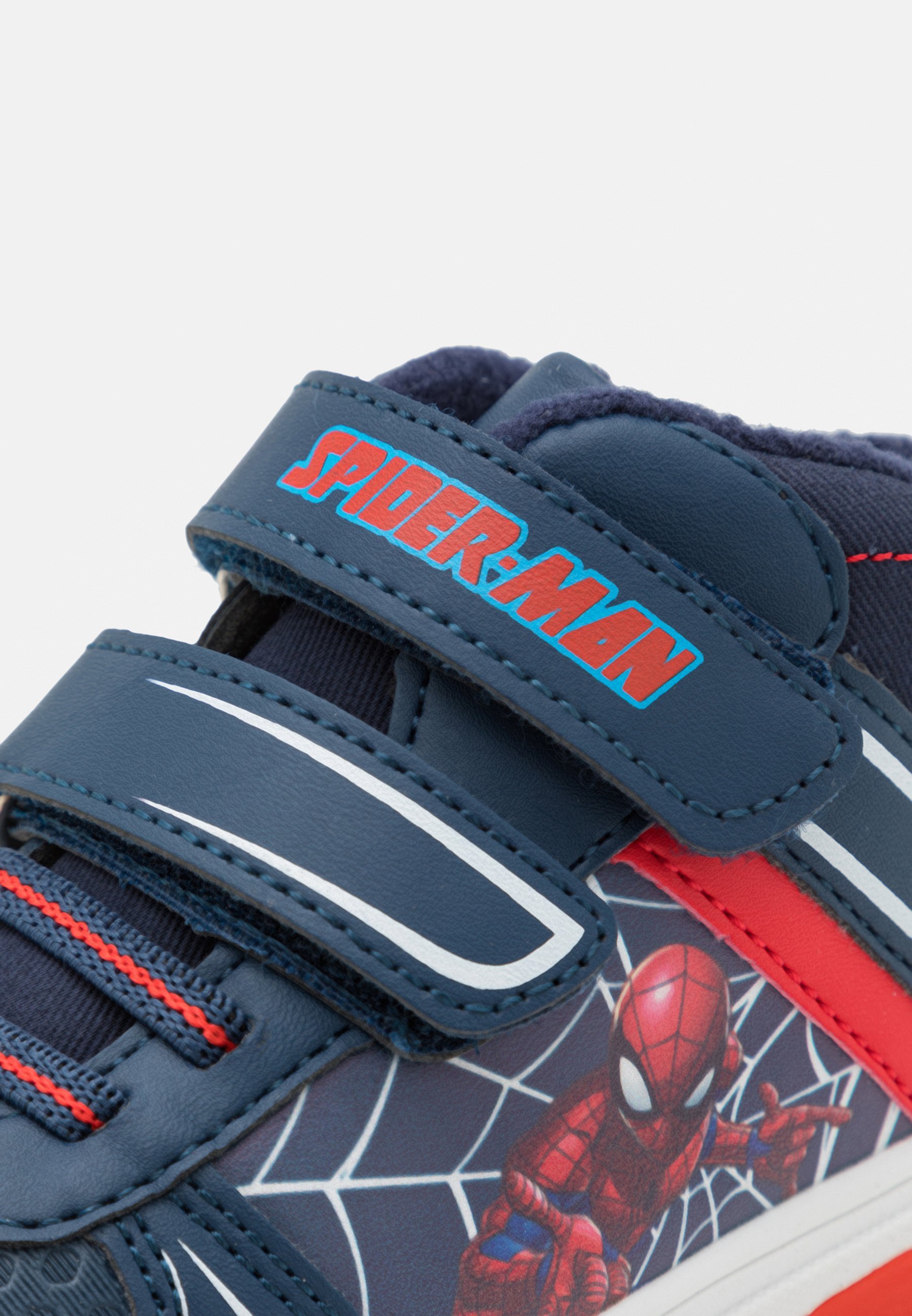 Friboo Spiderman knipperende buitenzool - hoge sneakers - donkerblauw
