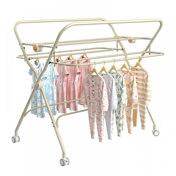 Cambiador plegable y portátil MIPAN - Con cesta de almacenamiento + 4 ruedas + cinturón de seguridad - Altura regulable - Gris