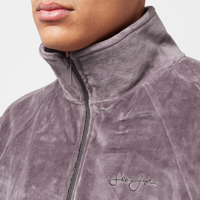 Chaqueta deportiva Essential de terciopelo con logo bordado