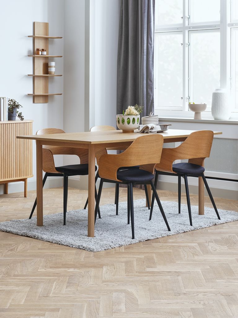 ALSTED HVIDOVRE ALSTED L160 stol hrast 4 HVIDOVRE stolica hrast/crna