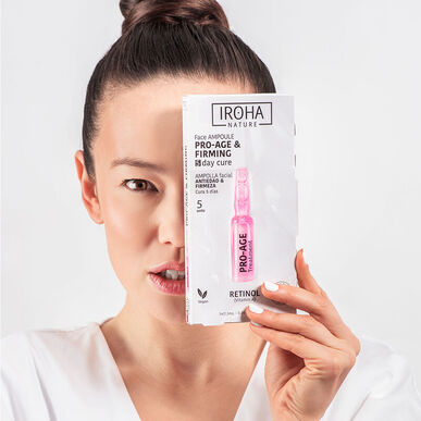 Iroha Nature Face Ampoule Pro-Age Treatment Anti-aging učvrstitvene ampule z retinolom 5 x 1,5 ml