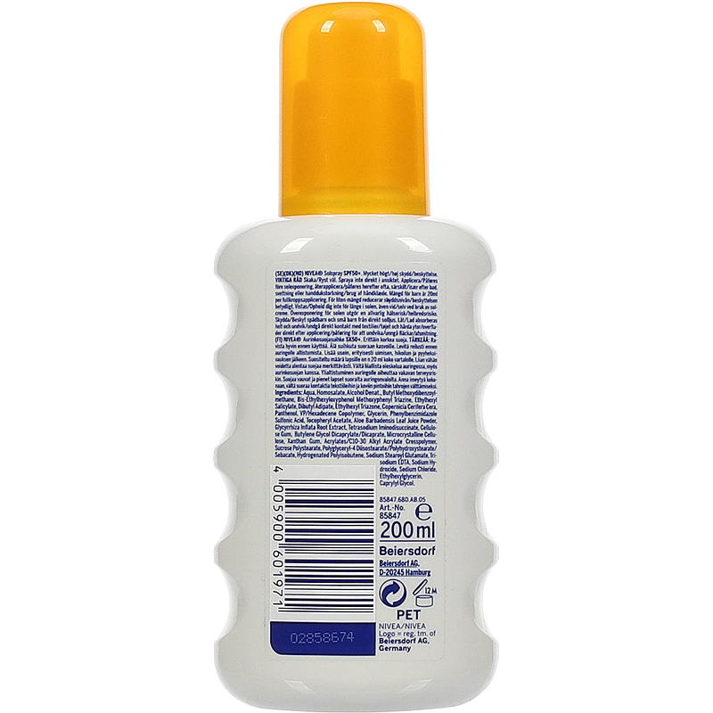 Nivea Nivea Sun SPF50 200 ml spray Känslig Barn