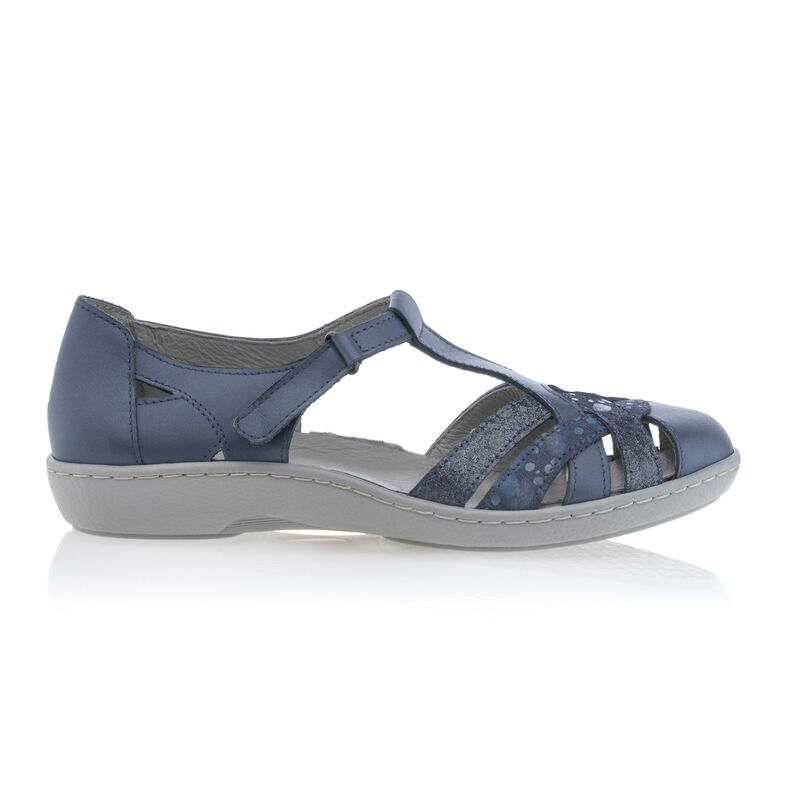 Zapatos cómodos para mujer, color azul.