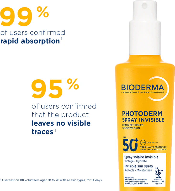 Bioderma Photoderm Invisible Spray SPF50+ -näkymätön suihke SPF 50+