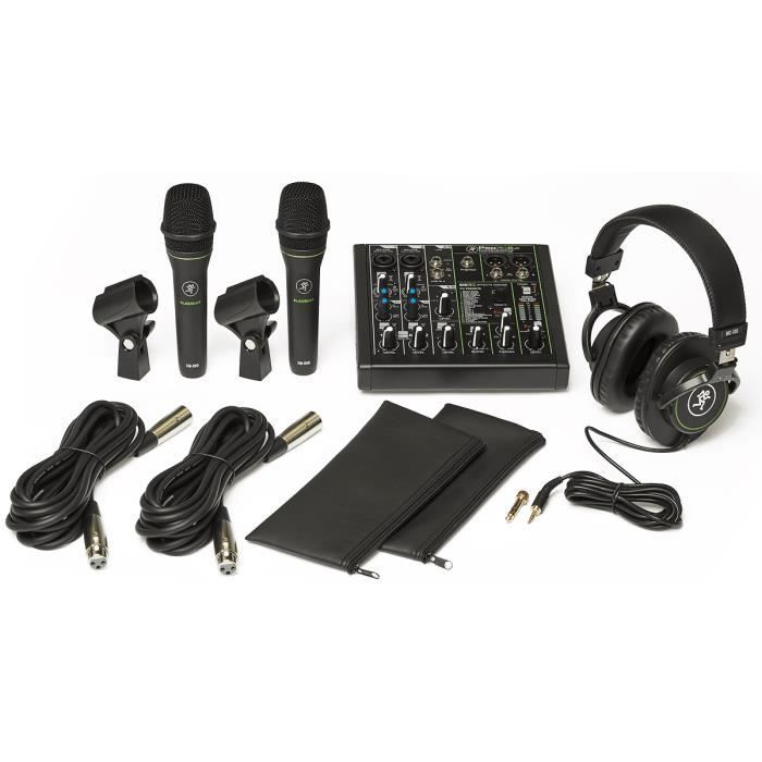 Mackie PERFORMER-BUNDLE - Pack MAO console + 2 micros + casque + suite logicielle