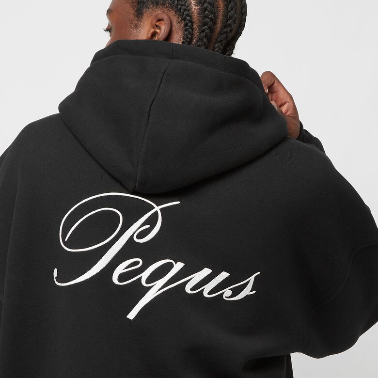 Felpa con zip e logo scritto a mano