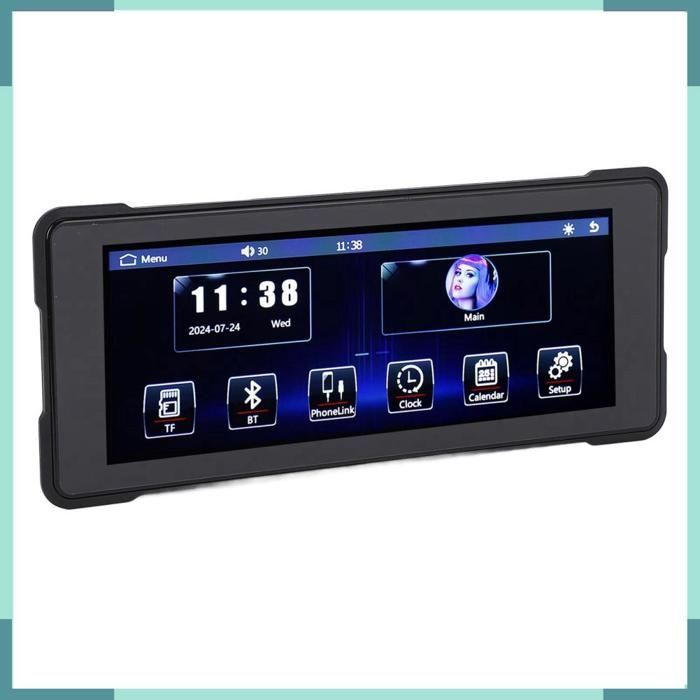 Navegador GPS para motocicleta, sistema de navegación multimedia automático Carplay de 7 pulgadas para viajes y