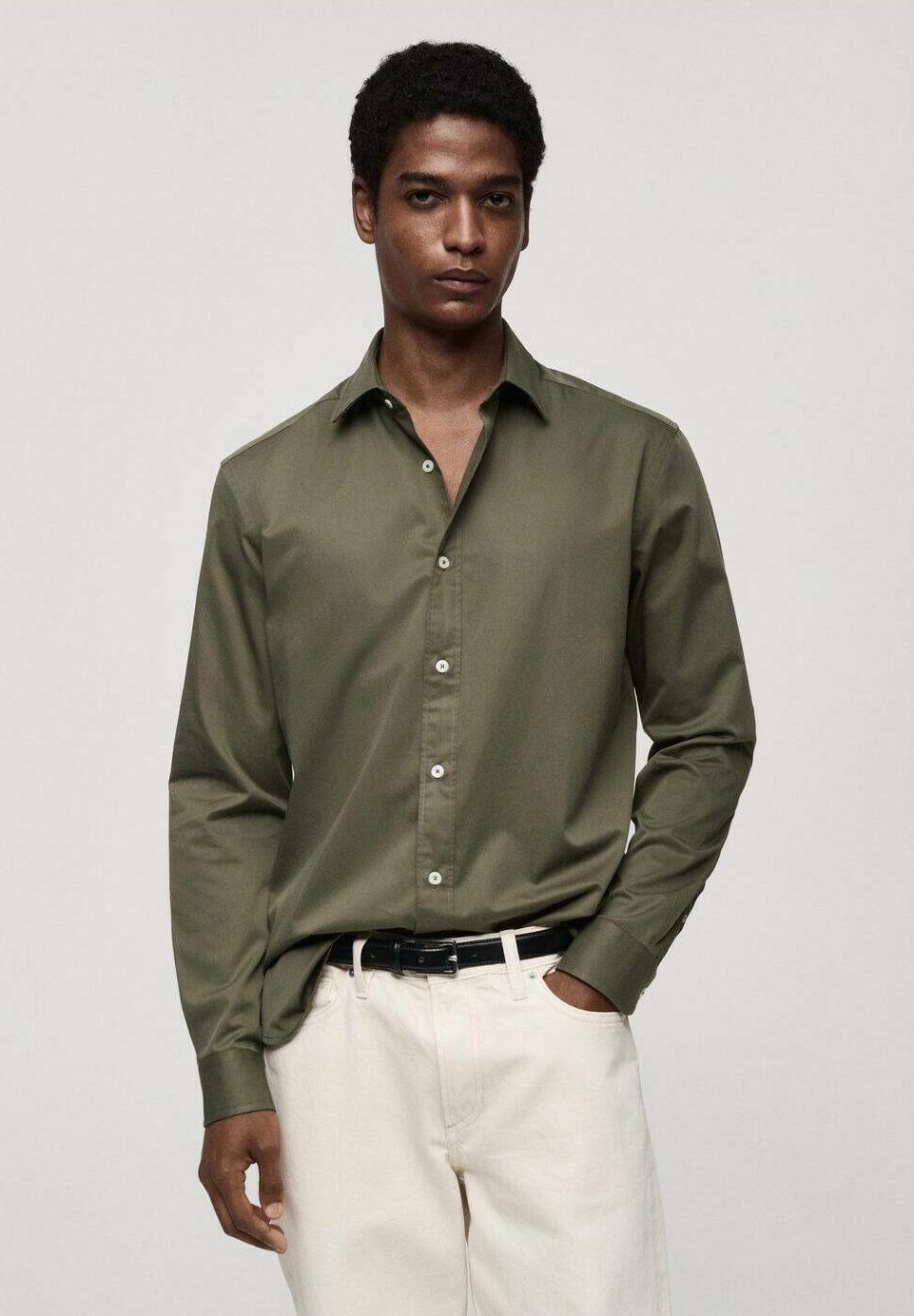 Chemise Mango - kaki