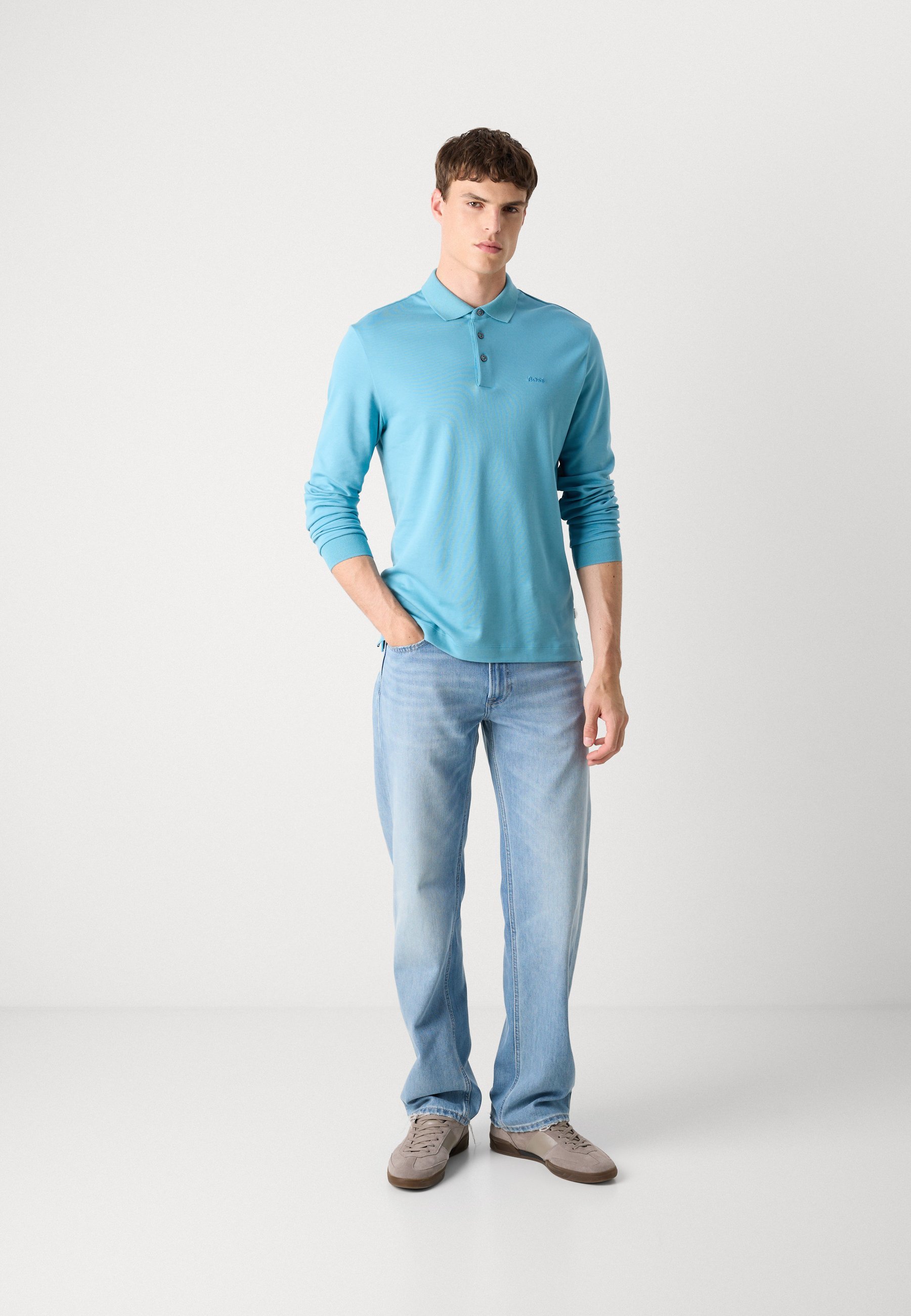 BOSS PADO 30 - Poloshirt - licht pastelblauw
