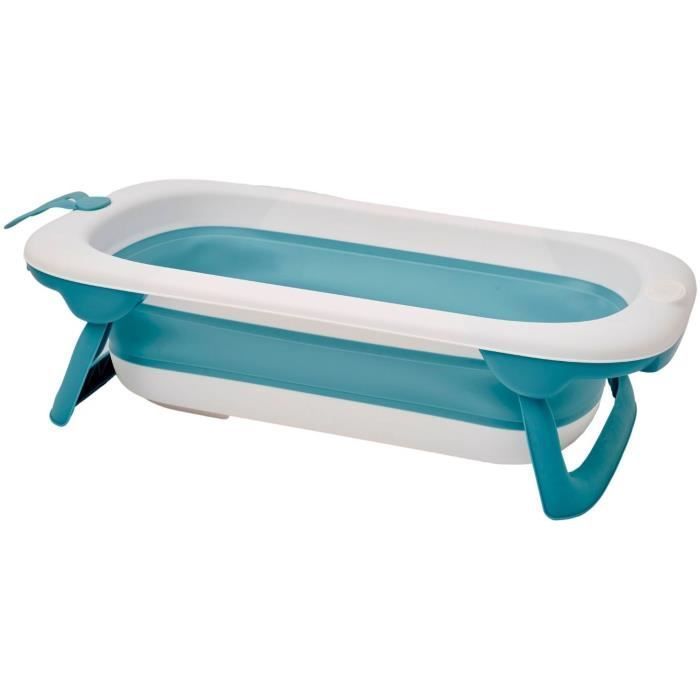 Vaschetta da bagno pieghevole - THERMOBABY - BALNÉA - Compatta - Tappo di scarico - Fino a 18 mesi - Blu