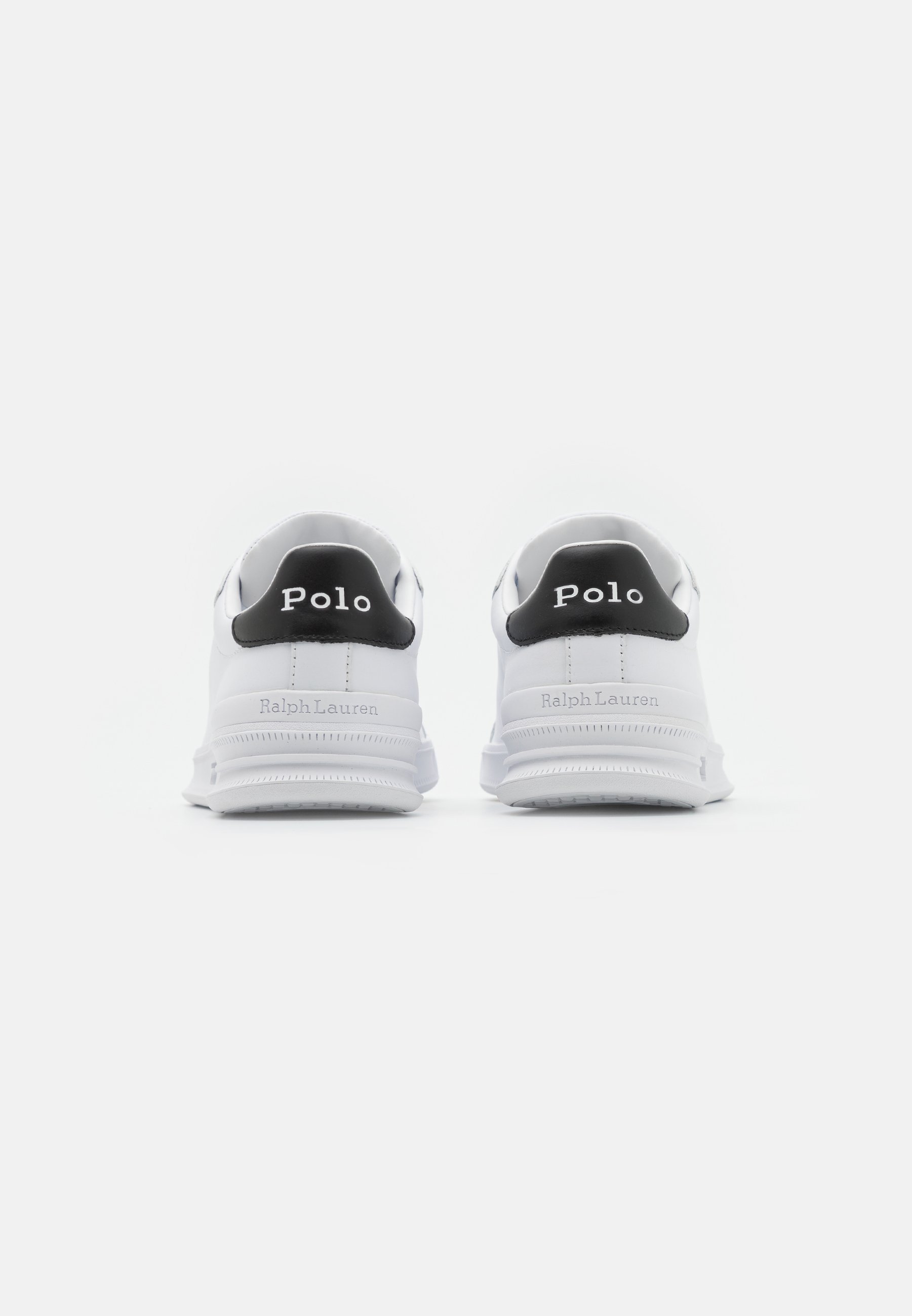 Polo Ralph Lauren HERITAGE COURT II LEATHER TRAINER UNISEX - Sneakers - bianco/nero