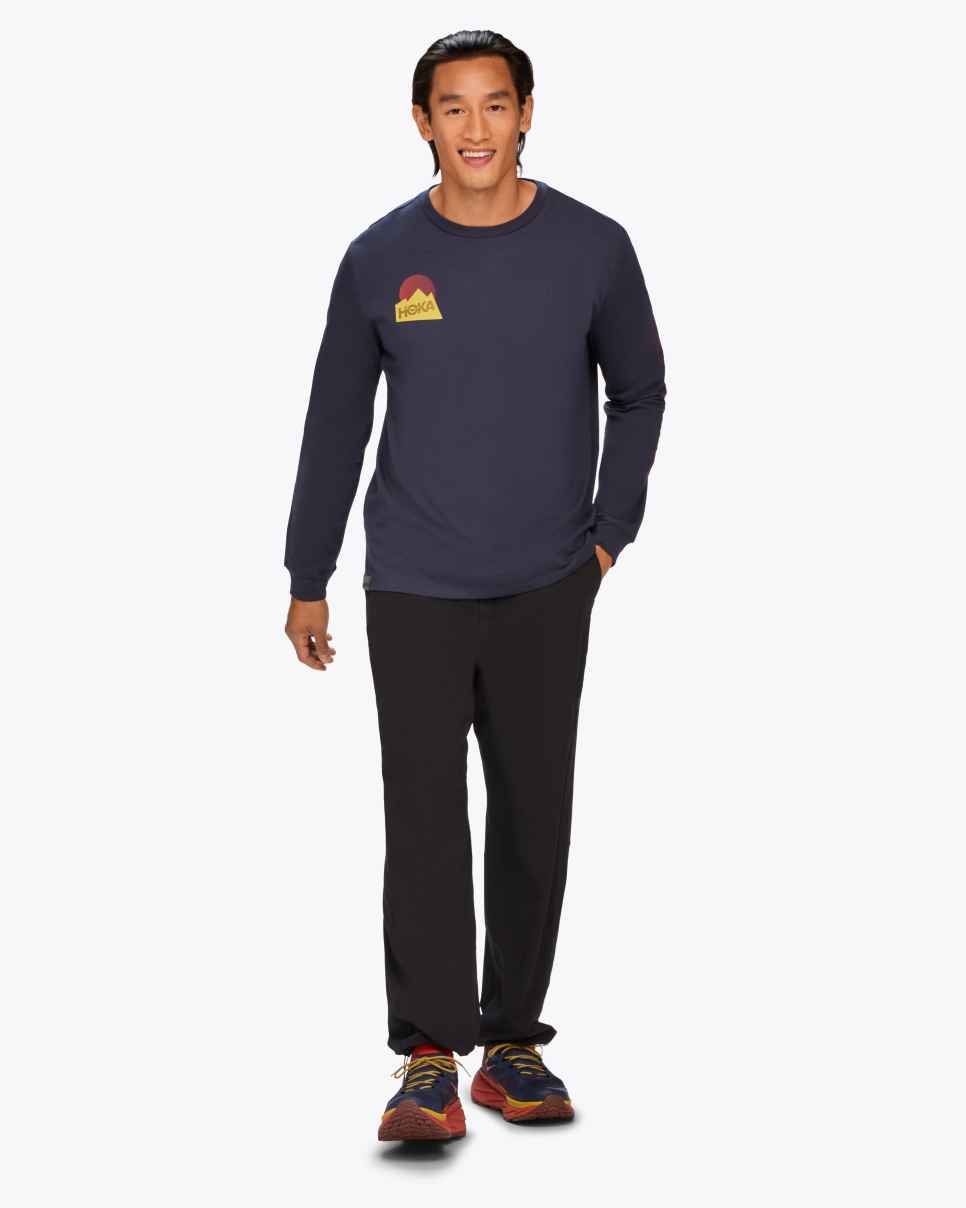 HOKA Grafisch T-shirt met lange mouwen: Ruimtevaart