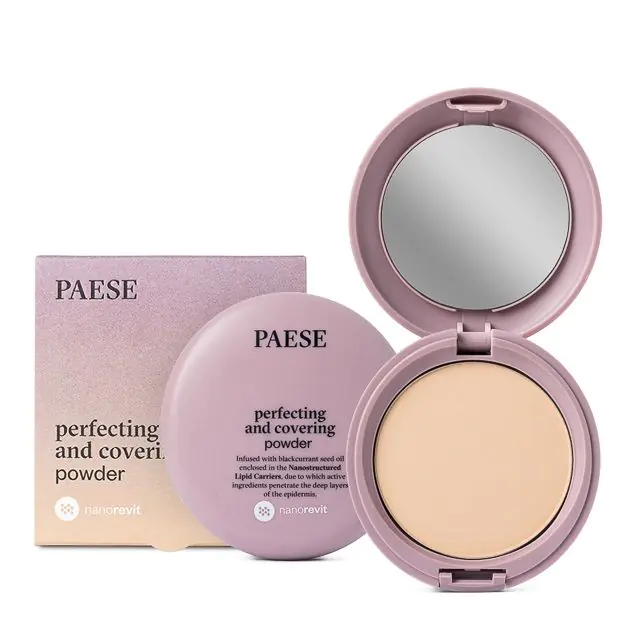 Paese Nanorevit Upiększająco-kryjący puder do twarzy, 04 Warm Beige