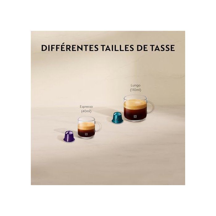 Cafetera de cápsulas Nespresso De'Longhi Inissa - EN80.B - Negra - Incluye 16 cápsulas Nespresso