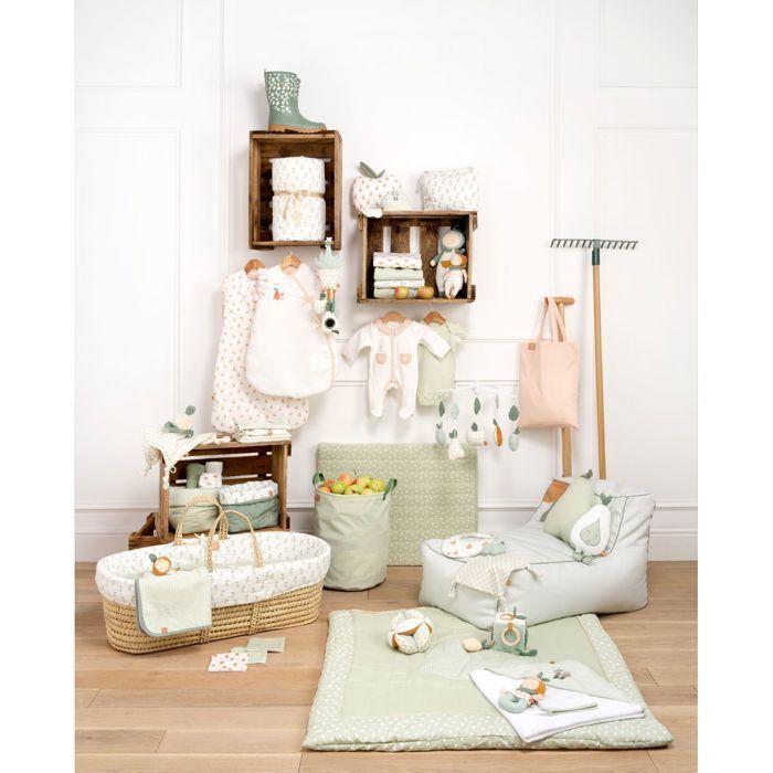 Conjunto de gorro y manoplas de algodón para bebé - BOTANICA