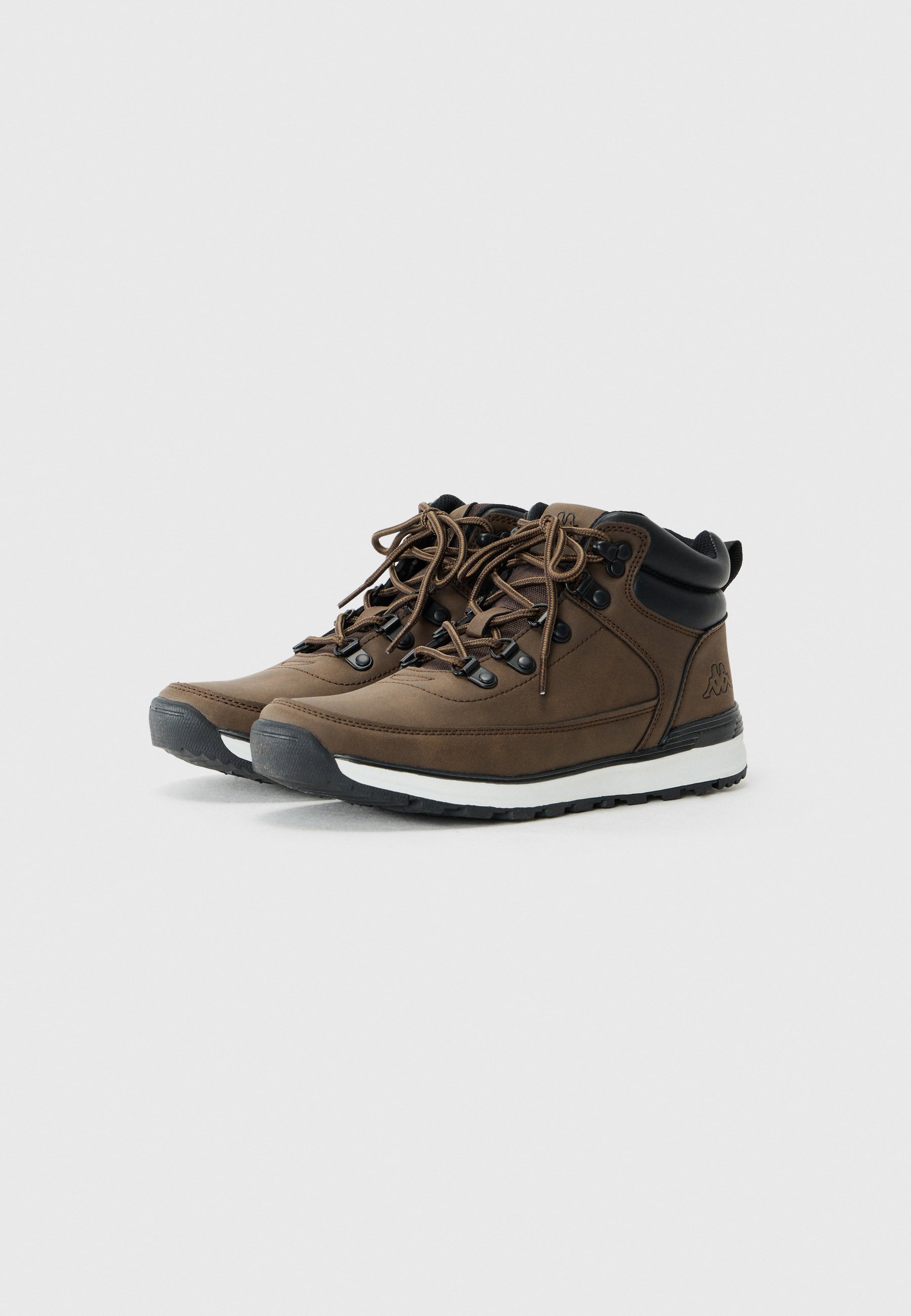 Kappa MONSI UNISEX - Stivaletti stringati - marrone scuro/nero