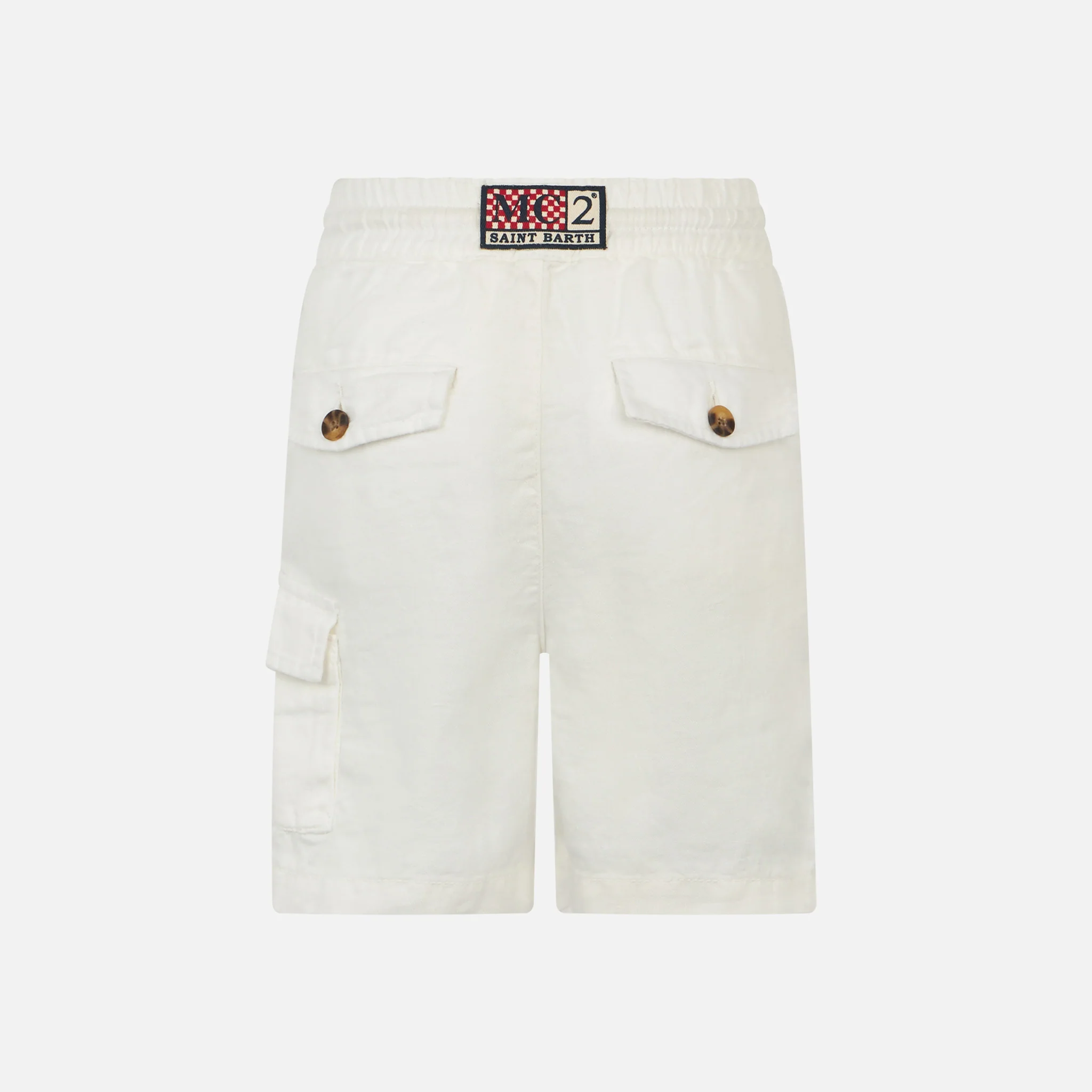 Vita linnebermudashorts