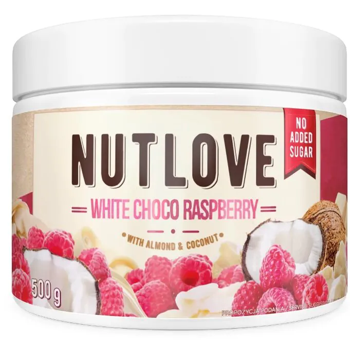 Allnutrition Nutlove White Choco Raspberry - krem 500 g